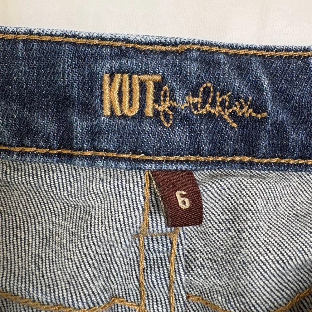 Kut from the Kloth Womens Size 10 Dark Wash Denim Bermuda Shorts KB130MA1 Blue